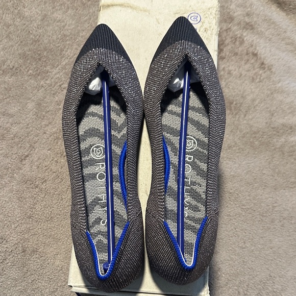 Rothy's Shoes - SOLD - Rothy's Black and Blue Women's Loafers